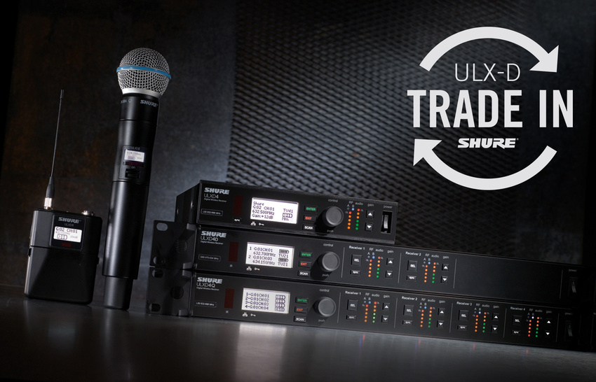 Funksysteme auf dem Stand halten: Shure startet ULX-D Digital Trade-In Aktion