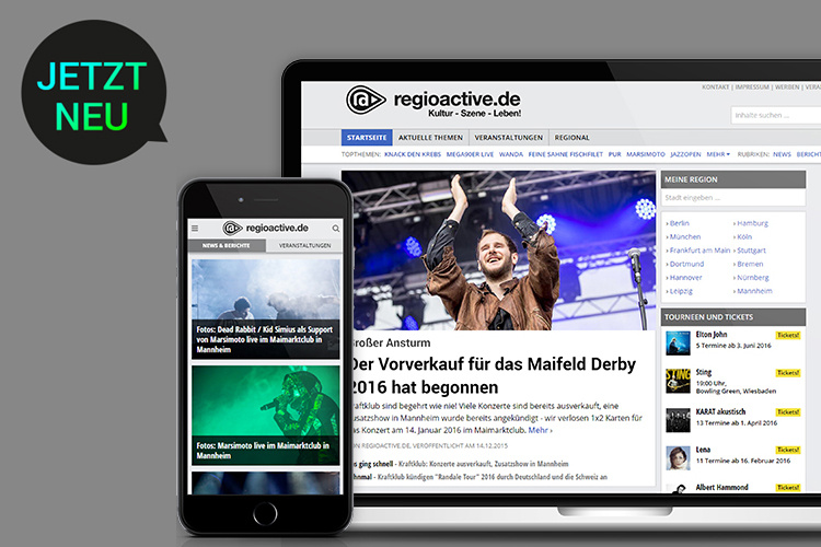 regioactive.de wurde für Desktops und Smartphones völlig neu gestaltet.